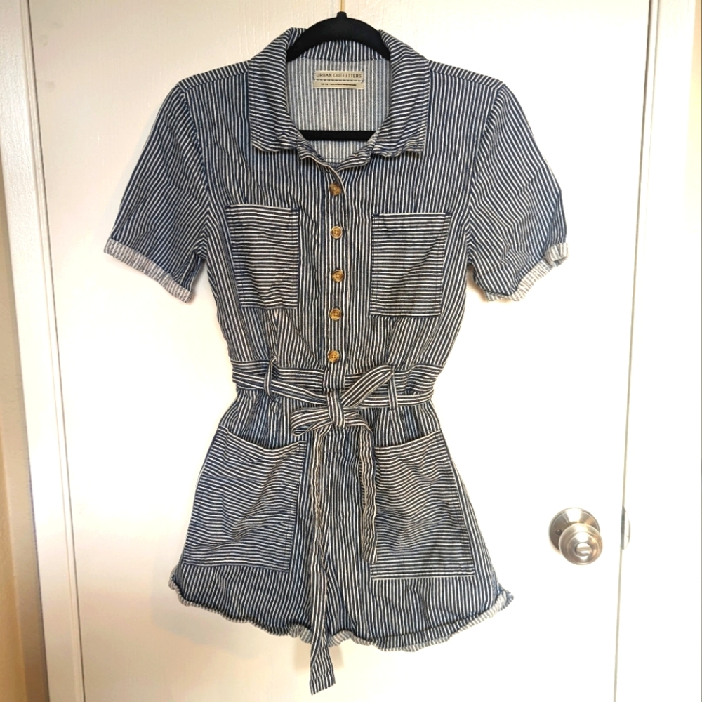 Urban Outfitters Carmen Jumpsuit Striped